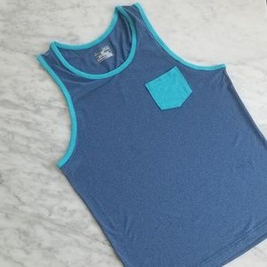 Under Armour Sleeveless Blue and Light Blue Tank